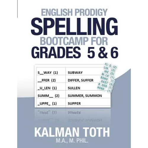 English Prodigy Spelling Bootcamp For Grades 5 & 6 - Paperback
