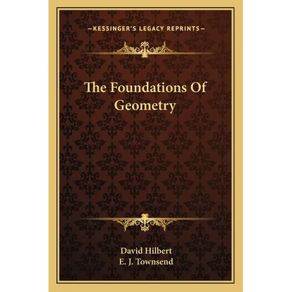 The Foundations Of Geometry - Paperback