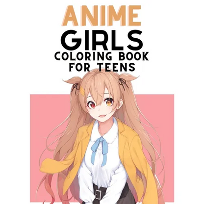 Anime Coloring Book For Teens: Cute Japanese Anime Coloring Pages for Teens and Adults - Paperback