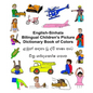 English-Sinhala Bilingual Children's Picture Dictionary Book of Colors - Paperback