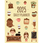 Coffee Planner 2025: Daily Organizer for 2025 (12 Months) Funny Caffeine Scheduler with Cappuccino, Muffins & Good Vibes - Paperback