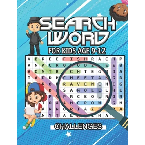Search word for kids ages 9 to 12: First Kids Word Search Puzzle Book-Various levels of challenges-Fun Learning Activities for Kids - Paperback