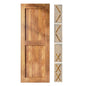 Classic Double Bypass 2 Door Barn Door Kit | Black Hardware