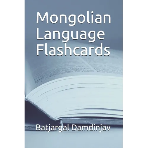 Mongolian Language Flashcards - Paperback