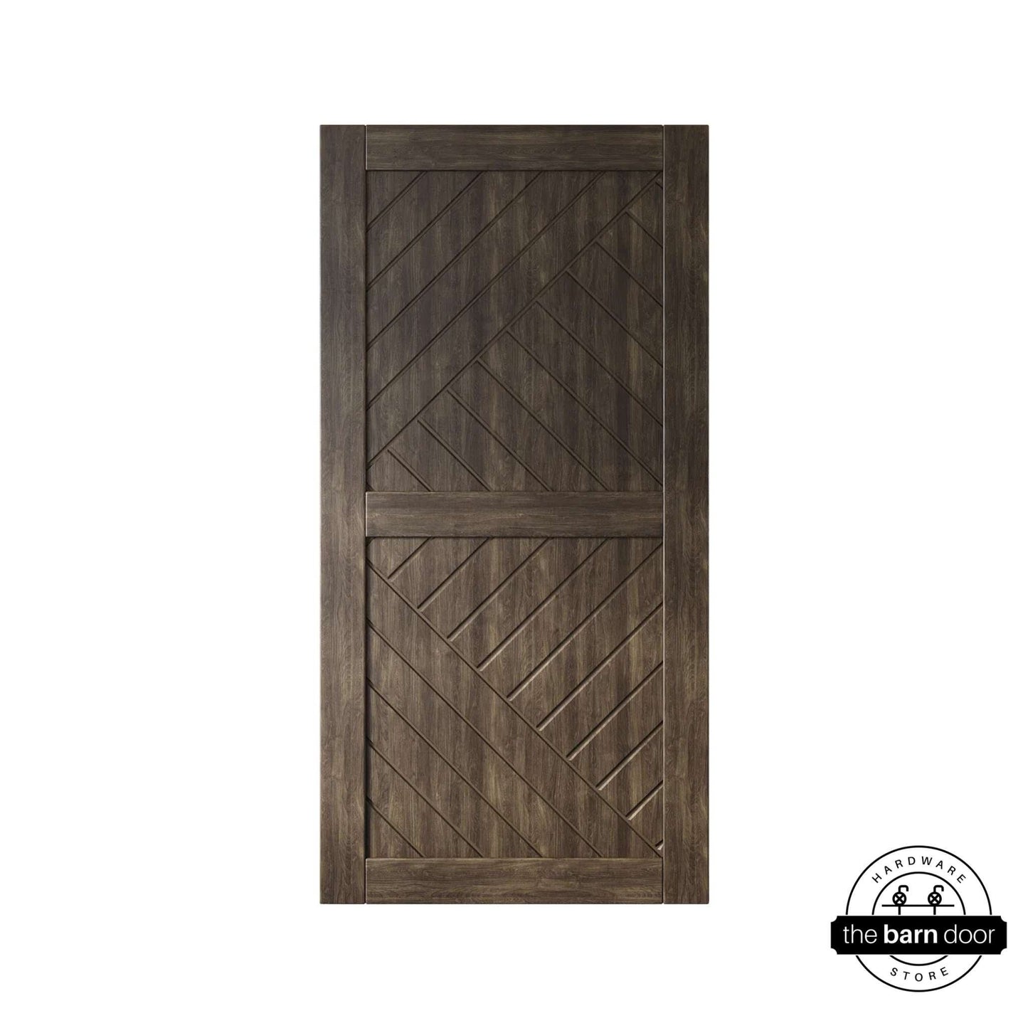 Pine Wood Patterned DIY Barn Door | 80"-84" x 26"-50"