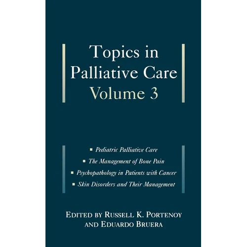 Topics in Palliative Care: Volume 3 - Hardcover