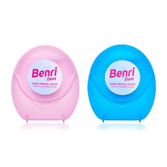 Benri Dent Dental Floss - Effective Plaque Removal for All Ages | 15 m (2 Pack)