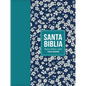 Biblia Rvr 1960 Compacta Símil Piel Flores Verde Azulado (Bible Rvr 1960 Compact Size Leatherlike Teal Flowers (Spanish Edition) - Leather