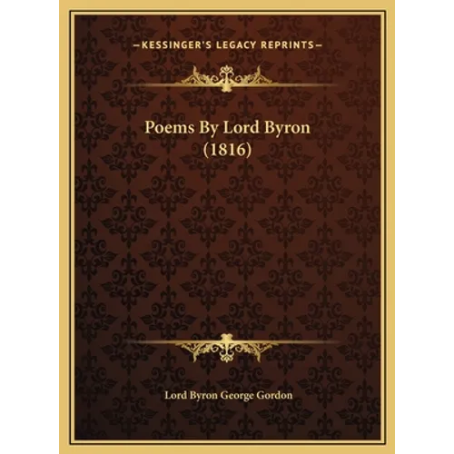 Poems by Lord Byron (1816) - Hardcover