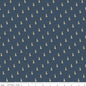 Emma Austen Family Crest Navy 43"/44" Fabric Per Yard