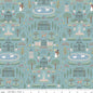 Emma Highbury Blue 43"/44" Fabric Per Yard