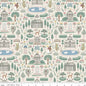 Emma Highbury Cream 43"/44" Fabric Per Yard