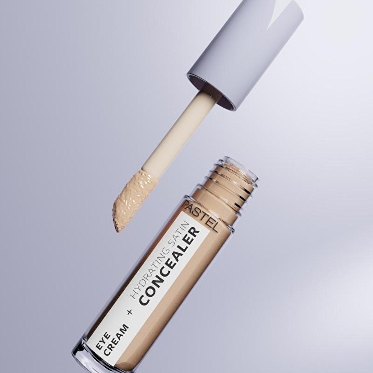 Pastel Makeup Eye Cream Concealer: Hydrating Satin Finish, Reduce Dark Circles, Brightening Under Eye Treatment - 61 Vanilla