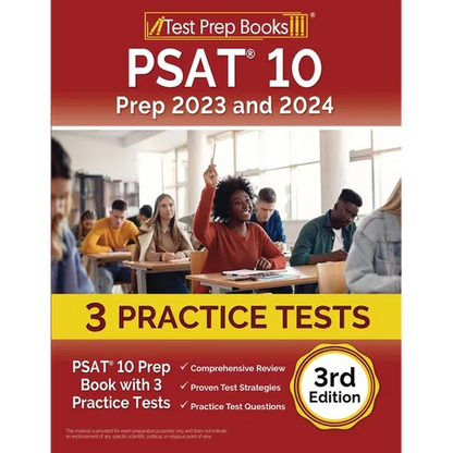 PSAT 10 Prep 2023 and 2024: PSAT 10 Prep Book with 3 Practice Tests [3rd Edition] - Paperback