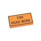 "End Road Work" - Construction Sign - Custom Printed - Made Using LEGO® Parts