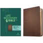 NLT Life Recovery Bible, Second Edition (Leatherlike, Rustic Brown) - Imitation Leather