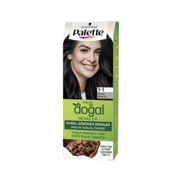 Palette Hair Dye - Gece Mavisi (Night Blue) Natural Hair Color for Individuals Seeking Vibrant Shades