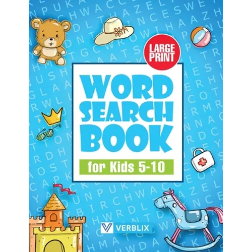 Word Search Book for Kids 5-10: Large Print Activity Book with Word Search Puzzles for Children and Beginners - Paperback