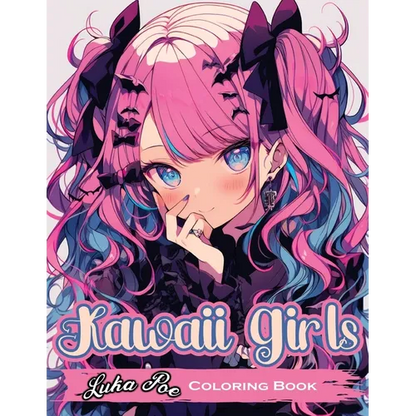 Kawaii Girls: Explore the Enchanting World of Kawaii- A Delightful Journey with Adorable Girls in Whimsical Outfits! - Paperback