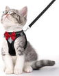 Escape Proof Cat Harness Leash Set Reflective Breathable Adjustable