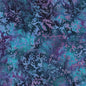 Essence Grunge Texture-Multi Turquoise Purple Batik 44"/45" Fabric Per Yard