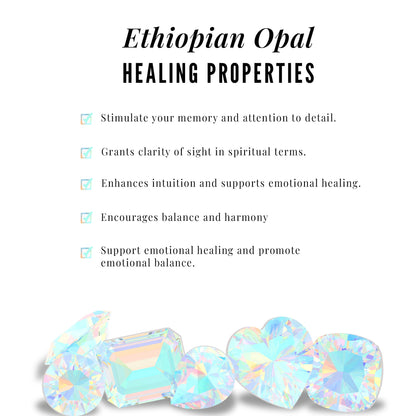 Certified Real Ethiopian Opal Diamond Pre Engagement Ring with Braided Shank