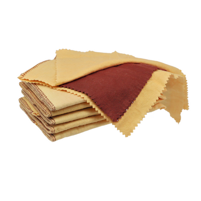 JSP Gold and Silver Rouge Polishing Cloth Copper Brass Nickel Jewelry 12" x 14"