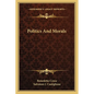 Politics And Morals - Paperback