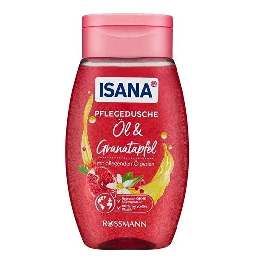 Isana Pomegranate Shower Gel: Vegan, Softening, and Refreshing - Dermatologically Tested for Sensitive Skin, Climate Neutral