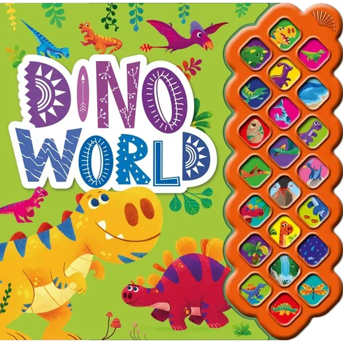 Dino World: With 22 Shiny Sound Buttons - Paperback