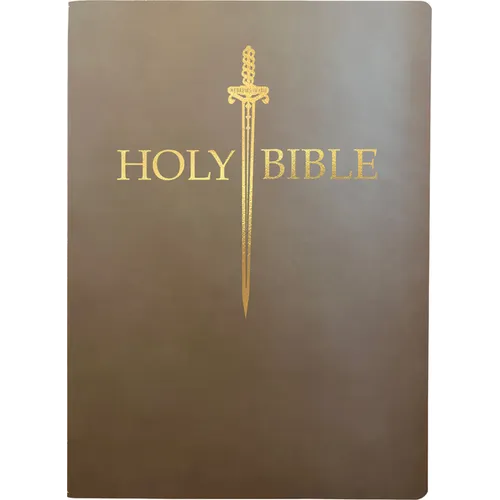 KJV Sword Bible, Large Print, Coffee Ultrasoft: (Red Letter, Brown, 1611 Version) - Imitation Leather