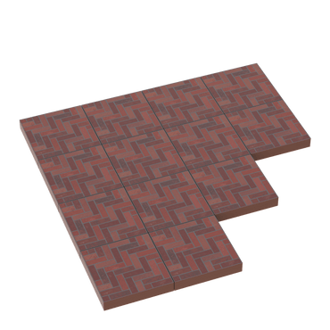 Brick Floor Tile - Custom Printed - Made Using a LEGO® Tile