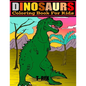 Dinosaurs: COLORING BOOK FOR KIDS 4-8.. LARGE PRINT 8.5 x 11.. 50 PAGES.. COLOR AND LEARN DINOSAURS NAMES. - Paperback