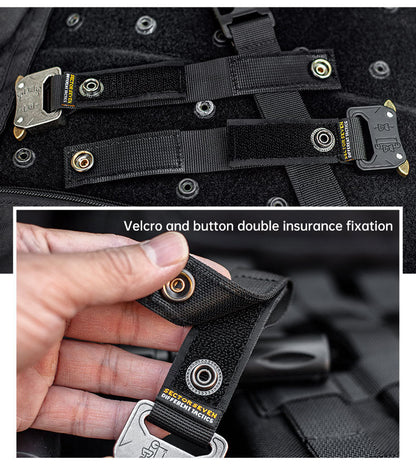 Func. tool rope, equip. tools, phone anti-loss hooks, bag & pant dec. ropes