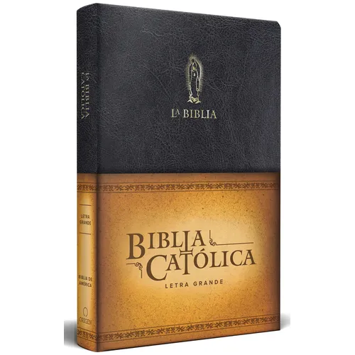 La Biblia Católica: Tamaño Grande, Edición Letra Grande Piel Negra, Con Virgen de Guadalupe / Catholic Leather Bible. Large Size, Large Print, Color B - Leather