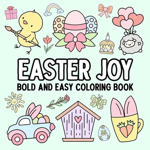 Easter Joy: Bold and Easy Coloring Book - Paperback