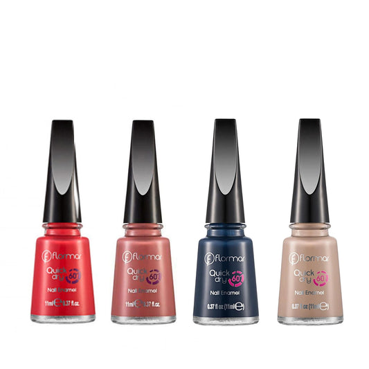 Flormar Quick Dry Nail Polish - 11 ml, Glossy Finish, Thin Consistency