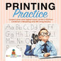 Printing Practice: Lowercase and Uppercase Letters Edition Children's Reading and Writing Books - Paperback