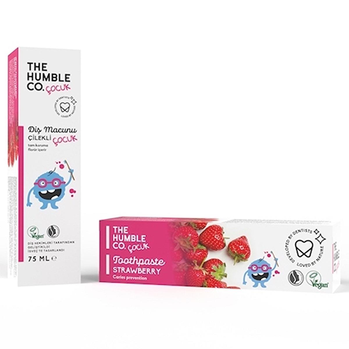 Humble Co. Children's Toothpaste - Gluten-Free, Vegan, SLS-Free with Sodium Fluoride for Kids Oral Health