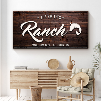 Family Ranch Sign