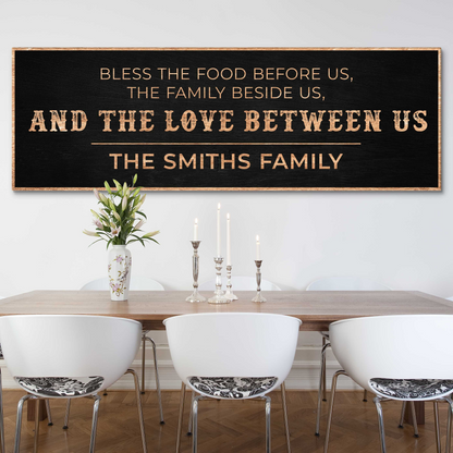 Family Blessing: Bless the Food Sign