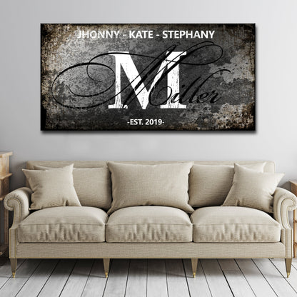 Family Last Name Sign