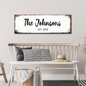 Rustic Family Name Sign