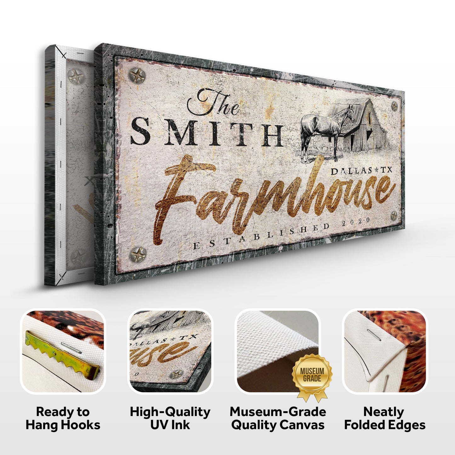 Rustic Horse Farmhouse Sign III