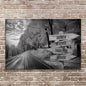 Family Names Monochrome Autumn Roads Sign