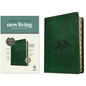 NLT Personal Size Giant Print Bible, Filament Enabled (Leatherlike, Evergreen Mountain, Indexed, Red Letter) - Imitation Leather