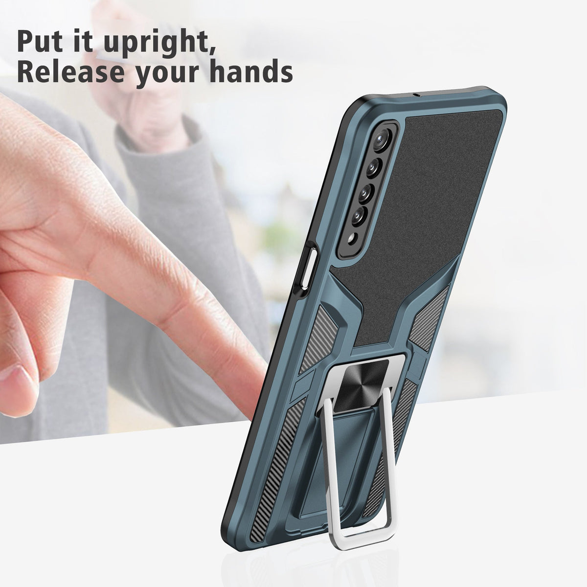 Suitable for LGSTYLO7 Mobile Phone Shell Lgstylo7 Protective Cases Creative Car Bracket Magnetic Cover