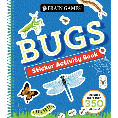 Brain Games - Sticker Activity Book: Bugs - Spiral
