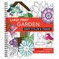 Large Print Easy Color & Frame - Garden (Stress Free Coloring Book) - Spiral