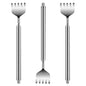 3pcs 20" Telescopic Back Scratcher Stainless Steel Extendable Bear Eagle Claw Massager